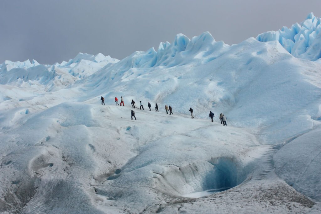 Minitrekking en el glaciar