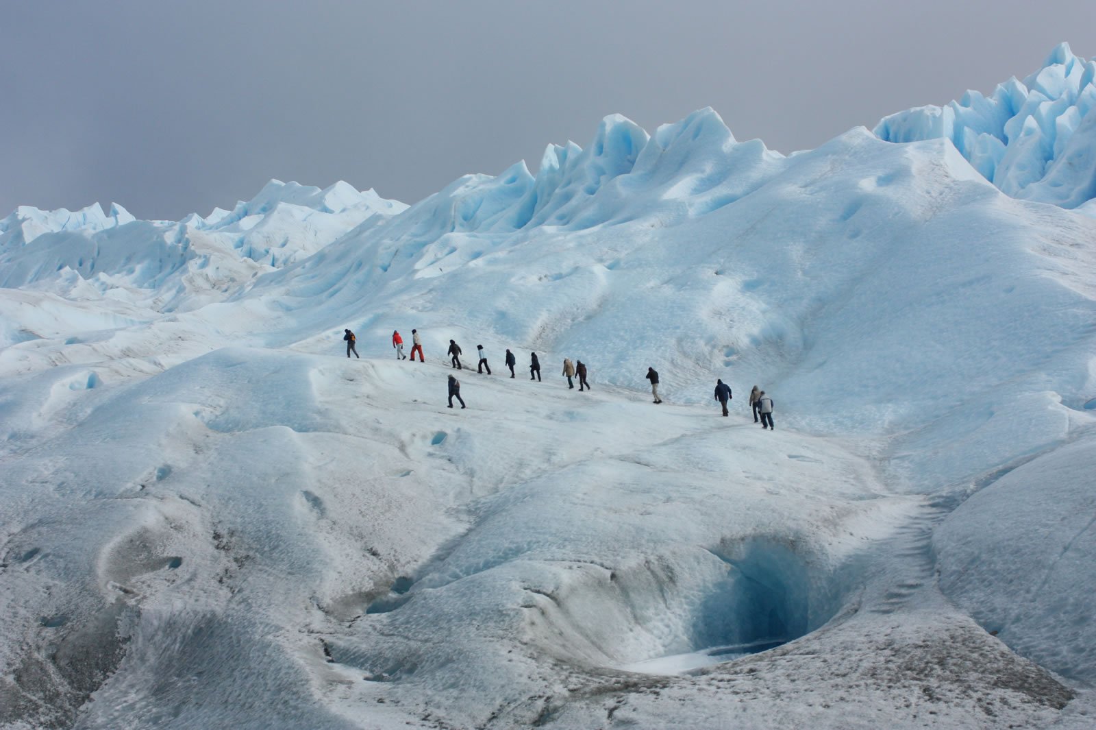 Minitrekking en el glaciar